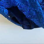 Pim + Larkin Blue Lace Brocade Short Photo 6