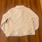Relativity Relatively white denim jacket Size Large button up 4 pockets Photo 5