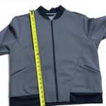 Adidas  Gray‎ Bomber Jacket with Ribbed Details Photo 3