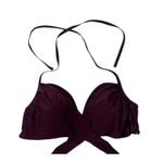 Victoria's Secret Maroon Wrap Padded Underwire Halter Bikini Top Women's 34D Photo 5