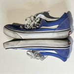Vans  Old Skool Low-Top Skate Shoes Blue Suede Size 8 Photo 4