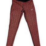 Nike Pro Dri Fit Orange Running Athletic Leggings M Foldover Photo 0
