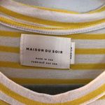 Anthropologie Sleep Top Maison du Soir Striped Tee Sz M EUC Short Sleeves Photo 4