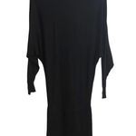 Whistles Black Wool Silk Blend Midi Sweater Dress NWOT Photo 1