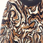 Scotch & Soda  Size Large Brown Long Sleeve Cotton-Blend Jacquard Knit Pullover Photo 1