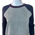 J.Crew Glen Plaid Front Panel Merino Wool Sweater Photo 1