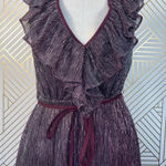 La Maison Talulah Reblossom Metallic Mini‎ Dress Purple Photo 3