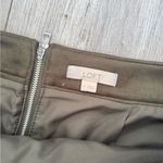 Loft Ann Taylor  Olive Green Suede Skirt Photo 2