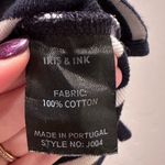 Iris & Ink Navy Blue White Striped Breton Top 100% Cotton Size XS Photo 4