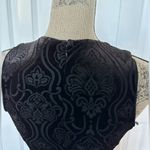 Forever 21 Velvet Pattern Black Jumpsuit Photo 5