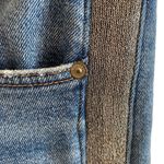 7 For All Mankind High Waist Ankle Skinny Jeans With Silver Shimmer Side Stripe Photo 7