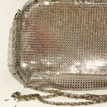 Amanda Smith ‎ Vintage Silver Metal Mesh Small Shoulder Bag Wedding Prom Photo 1