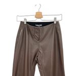 I am gia I.Am.Gia Estyn Pants Faux Leather Flare Bootcut Low Rise‎ Brown Size XXS Photo 2