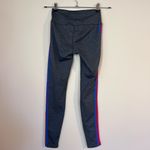 Aviator Nation High Rise Rainbow 5 Stripe Leggings Charcoal Grey S Photo 5