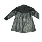 Vintage genuine leather small oversized Jacket with suede paisley‎ design Black Photo 10
