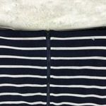 J.O.A. LA Navy Striped Zip Front Pencil Skirt NWOT Size Large Photo 10