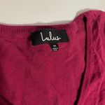 Lulus Ballad Berry Pink Half-Sleeve Sweater Dress Size Medium Photo 5