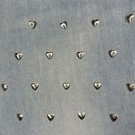 Good American  Good Legs Heart Studded Jeans size 14/32 Photo 5