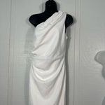 Alexia Admor Alexa Admor Alessi White One Shoulder Dress Size 8 NWT Photo 4