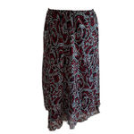 Dress Barn  | Floral Dotted Skirt Knee Length Lined Size Small Red Stretchy Photo 1