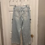 SO  Jeans Womens Light Blue High Rise Cargo‎ Wide Leg Size 15/32W Workwear Y2K Photo 7