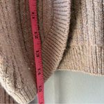 Lily Brown Pink Cropped Ribbed Knit Cardigan Size M Photo 9