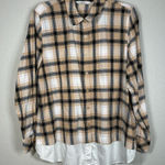 Isaac Mizrahi  Live Plaid Preppy Button Up Size 12 Photo 0