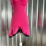 Women’s Sexy Slip Dress Pink And Black Polka Dot Medium/6 Jolie Intimates Photo 6