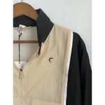 Zyia NWT  Active Black and Tan Color Block Zipper Jacket S Nylon Zip Up Athletic Photo 2