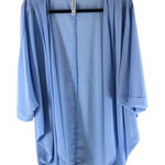 Zenana Outfitters Light Blue Open Front Kimono Cardigan Dolman Sleeve XL Photo 0