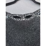 Marisa Christina Sweater‎ Black Sparkle Cutouts Size 3X Stretchy Formal Photo 5