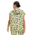 Diane Von Furstenberg NWOT DVF Nylon Packable Yellow Poppy
Short Sleeve Hooded Vest L Photo 5