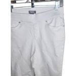 Martha Stewart Women's Jeans Size 8 White Knit Denim Ankle Pull On Elastic NWOT Photo 9
