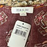 Taylor & Sage Paisley Romper Tie Front Boho Hippie Festival Medallion S Photo 8
