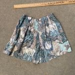Vintage Ms. Caribou Volup Plus Size 3X Jungle Safari Zoo Animal Print Shorts Blue Photo 2