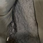 Stem & Vine Black Lace Open Split Back Blouse Women Sz M Size M Photo 5