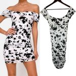 Motel Rocks Off the Shoulder Ruched Bodycon Mini Dress Photo 1