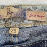 Paige  Jeans Womens 28x28 Laurel Canyon boot cut dark‎ blue Denim low rise Y2K Photo 6