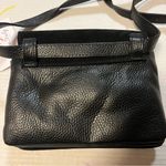 Vera Pelle Crossbody Purse Black Genuine Suede & Leather Bag NWT MADE IN ITALY Photo 11