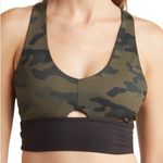 Gottex X by Keyhole Racerback Sports Bra Military Camo Print Green S Photo 2