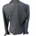 White House | Black Market WHBM Women's Quintessential Sequin Tweed Moto Jacket Size 12 Photo 2