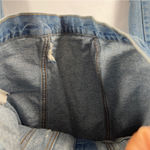 Moon River Light Blue Denim Ripped Distressed Puff Shoulder Jean Jacket Size S Photo 8