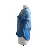 Madewell Chambray Shirt Womens Sz XS Classic Preppy Academia Cowboy Tuxedo Photo 3