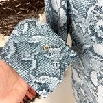 Zadig & Voltaire  Rougi Snake Dress Blue Sz L Photo 6