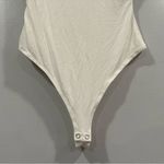 Good American Mock Neck Power Shoulder Pad Essential Bodysuit Size 1 Small S Photo 2