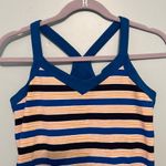Patagonia  Tank Striped Athletic Performance Racerback Tank Sz M EUC Blue Gold Photo 1