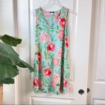 Heimish USA Floral Swim Cover Dress Blue Small Photo 23