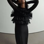 ZARA Black Contrast Camisole Combination Dress Photo 3