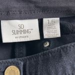 Chico's  Ankle Legging Pants Black 10 Or 1.5 Photo 5