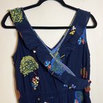 Loft Hummingbird Ruffle V Neck Jumper Size 4 Photo 5